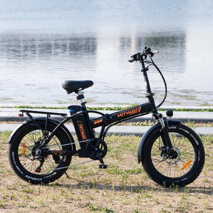 Hitway BK11 2025 Version 250W 20" Foldable Electric Bike 36V 12Ah Battery Compact Step-Through Commuter E-Bike