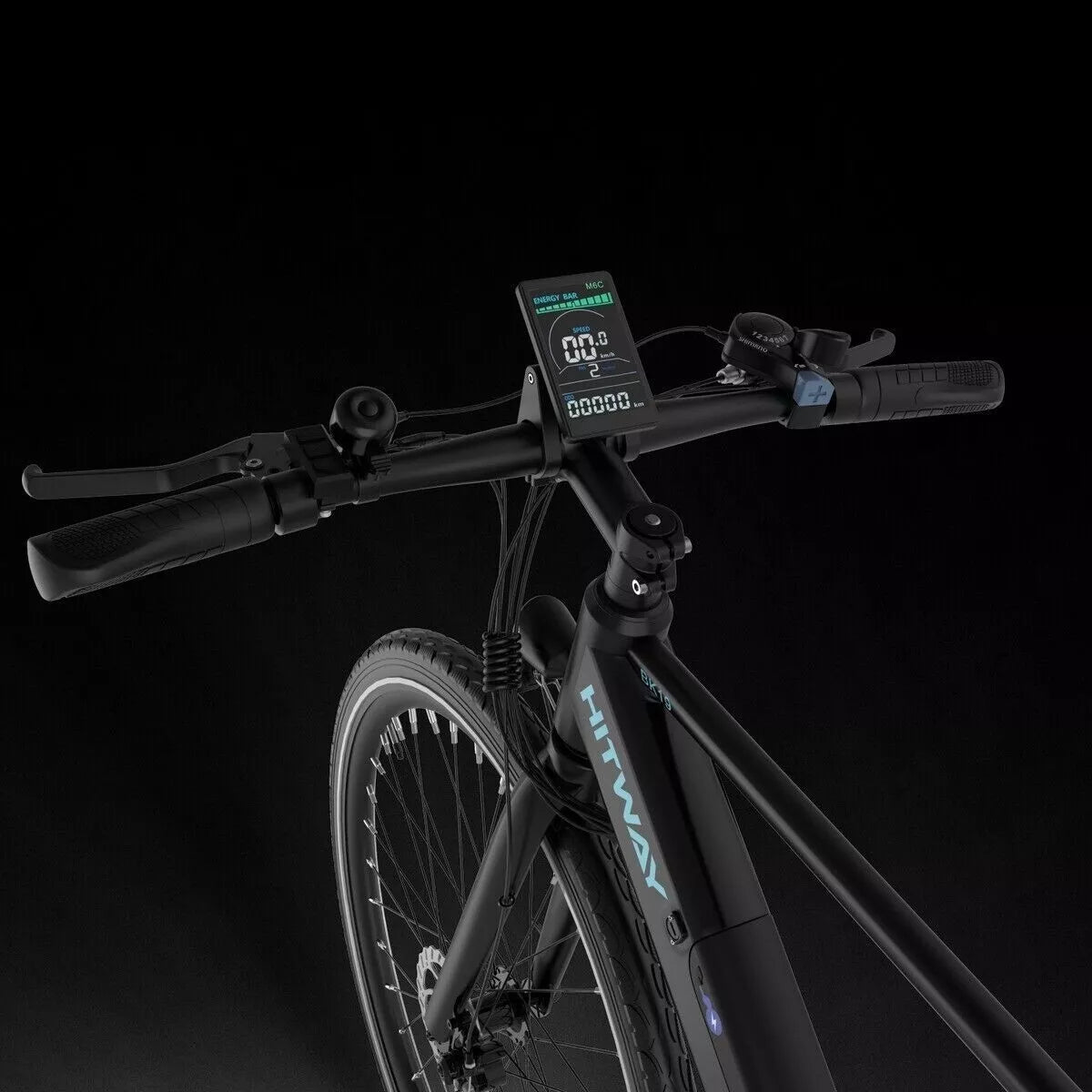 Hitway BK19 2025 Version 250W 700C Road Electric Bike 36V 12Ah Battery Lightweight Commuter E-Bike